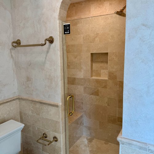Traditional shower design and install by Adair's Flooring in Lititz, PA