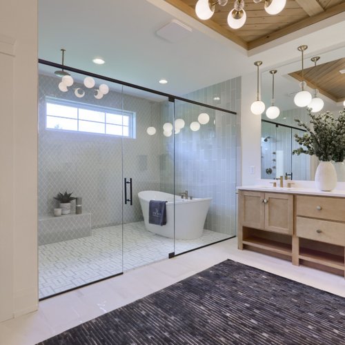 Beautiful bathroom remodel by Adair's Flooring in Lititz, PA