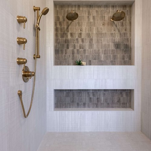 Modern shower makeover by Adair's Flooring in Lititz, PA