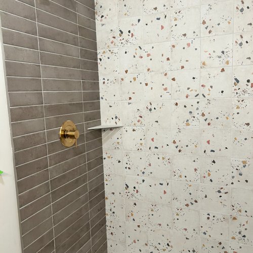 New tile installation for shower