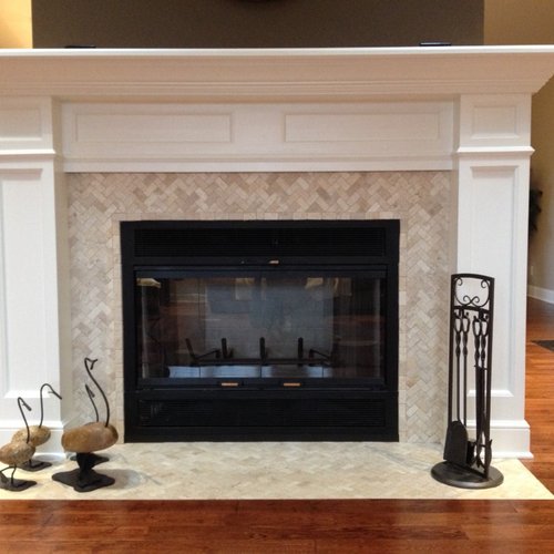 New fireplace installation by Adair's Flooring in Lititz, PA